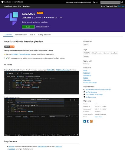 LocalStack VSCode Extension