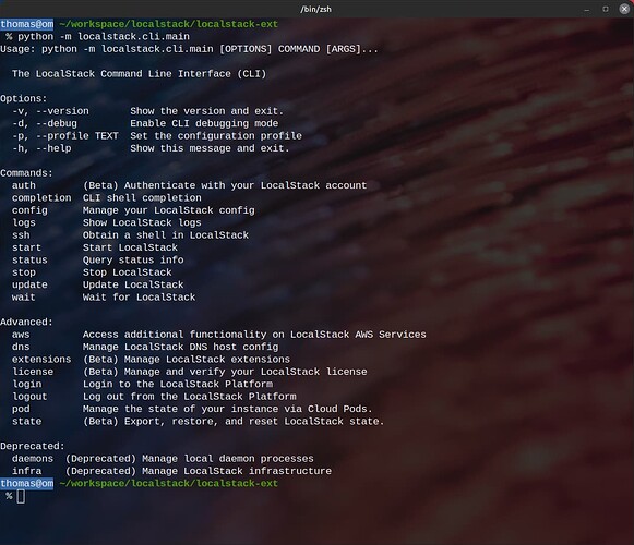 LocalStack CLI Experience for Pro