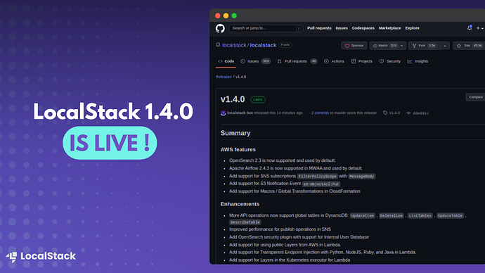 LocalStack 1.4.0 is live